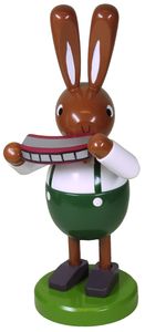 Leichsenring Osterhasen, groß mit Mundharmonika (Leichsenring 224/747) Osterhase mit Mundharmonika (gross)